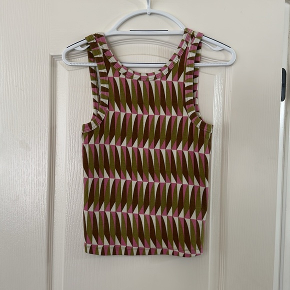 Splendid x Mary Lawless Lee Printed Scoop Back Rib Tank Size M - Picture 7 of 14